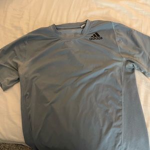 Blue Adidas workout shirt